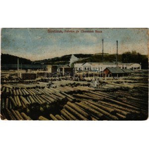1922 Slatina, Szlatina; Fabrica de Cherestea Raux / sawmill, timber factory (EB)