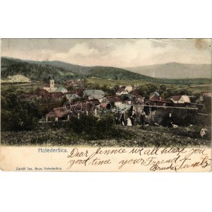Hotedrsica, Hotedersica, Hotederschitz; general view. Jos. Brus (worn corner)