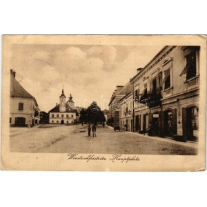 1916 Slovenska Bistrica, Windisch-Feistritz, Windischfeistritz; Hauptplatz / main square, shops. Verlag Rosa Pitschl ...