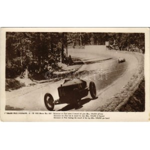 Monza, 1er Grand Prix D'Europe, 9. IX. 1923. Alamano su Fiat batte il record del giro (km. 159,010 all'ora) ...