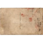 Francia erotikus félmeztelen hölgy / French erotic half-nude lady. Léo 77. (lyuk / pinhole)