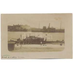 1918 Fiume, Rijeka; S.M. U-XL osztrák-magyar tengeralattjáró / K.u.k. Kriegsmarine Unterseeboot XL / Austro...