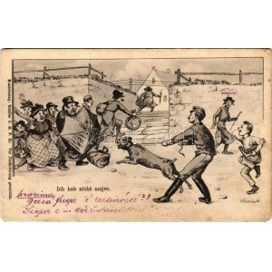 Ich hob nicht mojre / Judaica art postcard. Schiller S.M.P. Kr. (fa)