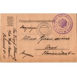 1915 Weihnacht Gruss / Kézzel rajzolt Tábori Postai Levelezőlap / WWI K.u.k. (Austro-Hungarian) military hand...