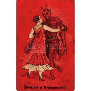 1917 Üdvözlet a Krampusztól! / Krampus greeting. Apollon (r)