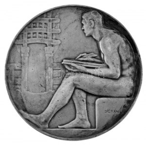 Berán Lajos (1882-1943) 1909. Kőrösi Csoma Sándor 1784-1842 kétoldalas, jelzett Ag emlékérem...