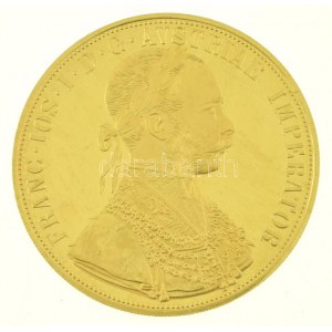Ausztria 1915. 4D Au Ferenc József utánveret (13,96g/0.986) T:AU (PP) felületi karc / Austria 1915. 4 Ducat Au ...