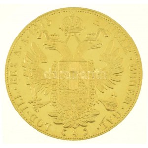 Ausztria 1915. 4D Au Ferenc József utánveret (13,96g/0.986) T:AU (PP) felületi karc / Austria 1915. 4 Ducat Au ...