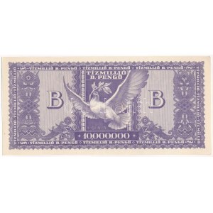 1946. 10.000.000BP T:AU / Hungary 1946. 10.000.000 B.-Pengő (Billion Pengő) C:AU Adamo P38, Krause P...