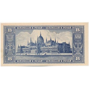 1946. 100.000.000BP T:AU / Hungary 1946. 100.000.000 B-Pengő C:AU Adamo P39, Krause P#136