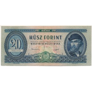 1949. 20Ft C 460 031661 T:F / Hungary 1949. 20 Forint C 460 031661 C:F Adamo F10