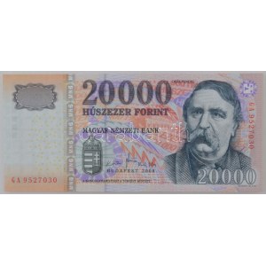 2008. 20.000Ft GA 9527030 T:UNC / Hungary 2008. 20.000 Forint GA 9527030 C:UNC Adamo F59