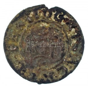 1624P-P Denár Ag II. Ferdinánd (0,49g) T:VF patina, kis kitörés / Hungary 1624P-P Denar Ag Ferdinand II (0,49g) C...