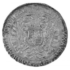 1651K-B Tallér Ag III. Ferdinánd Körmöcbánya (28,73g) T:XF enyhén hajlott lemez / Hungary 1651K-B Thaler Ag ...
