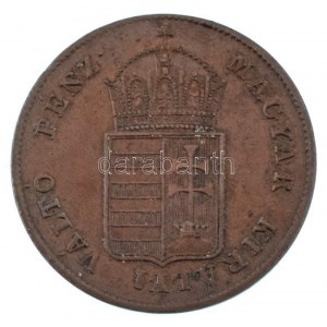 1848. 1kr Cu T:AU kis ph / Hungary 1848. 1 Kreuzer Cu C:AU small edge error Adamo B1