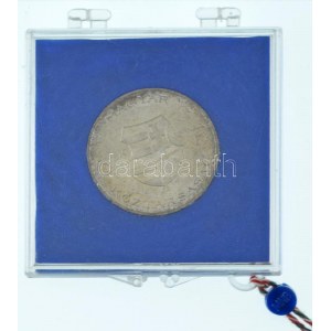 1946. 5Ft Ag vastag Kossuth plombált MNB tokban T:AU patina / Hungary 1946. 5 Forint Ag thick Kossuth in sealed ...
