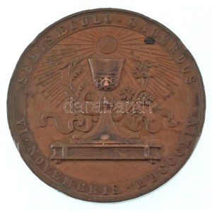 Carl Radnitzky (1818-1901) 1859. Scitovszky János esztergomi bíboros bronz emlékérem. ...