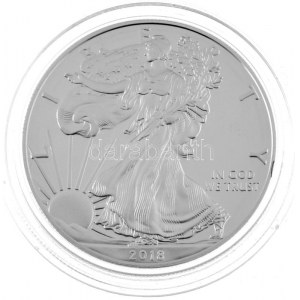 Amerikai Egyesült Államok 2018S 1$ Ag Amerikai Sas / Walking Liberty San Francisco, kapszulában, tanúsítvánnyal...