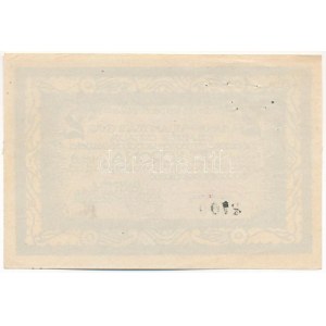 Budapest 1919. 1K Ganz-féle Villamossági Gyár T:AU tűlyukak, ragasztónyom / Hungary / Budapest 1919. 1 Korona ...