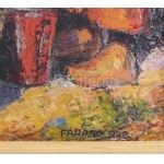 Faragó Endre (1901-1943 körül): Kútnál, 1928. Olaj, vászon. Jelzev jobbra lent: Faragó 928. Fakeretben. 60x50,5 cm ...