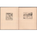 Vadász Endre (1901-1944): Tiz rézkarc ex libris 1935. Berei Soó Rezső, Renato Fleri és Kardos László bevezetőivel...