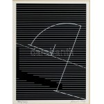 Konok Tamás (1930-2020): Geometrikus kompozíció, 1997. Szitanyomat, papír, jelzett. Számozott: 900/363...
