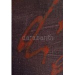 Lakner László (1936-): Max Ernst Fragmente (Max Ernst töredékek), 1980. Olaj, vászon, jelzett a hátoldalán...