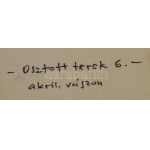 Győrffy Sándor (1951-): Osztott terek, 2023. Akril, vászon, jelzett a hátoldalán. 50×70 cm. / Sándor Győrffy (1951-)...