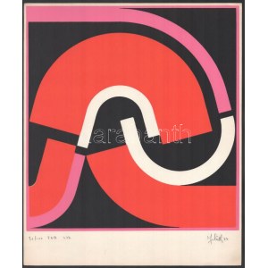 Joláthy Attila (1927-1998): FNR 777, 1977. Szitanyomat, papír, jelzett, számozott (30/100). 30x28,5 cm. ...