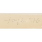 Fajó János (1937-2018): Körmetszés II, 1976. Szitanyomat, papír, jelzett, számozott (7/9). 66,5×49,5 cm...