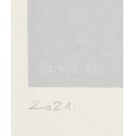 Nádler István (1938-): 2021 (cím nélkül). Szitanyomat, papír, jelzett, számozott (28/30). 60x40 cm...