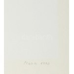Mark (Márkus), Anna (1928-): Konstruktív kompozíció, 1990. Szitanyomat, papír, jelzett, számozott (8/40). 45,5x34 cm ...