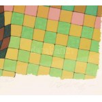 Victor Vasarely (1908-1997): Arlequin. Szitanyomat, papír. Jelzett. Művészpéldány EA 01. jelzéssel...