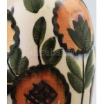 Lonkay Antal (1904-1955) vagy Gorka Géza (1895-1971):, Keramos Rt. Nógrádverőce: Art deco váza. cca 1926, mázas kerámia...