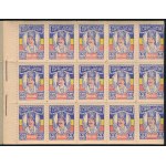 Románia ~1920 150 db 5Bani segélybélyeget tartalmazó számozott (26) füzet, Gorj megyei kiadás, RRR! / Romania ...