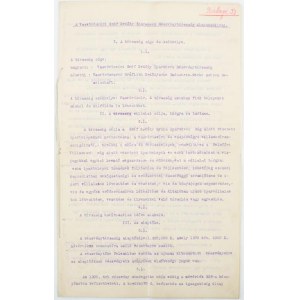 1919 Vasvörösvári Gróf Erdődy Iparművek Rt. alapszabálya, gróf Erdődy Tamás (1886-1931...