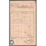 1910 Károly főherceg részére szállított lovak vasút fuvarlevele ...