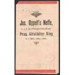 1906 Habsburg Károly, később IV. Károly részére bor szállítás fuvarlevele Jos. Oppelt's Nefte udvari szállítótól ...