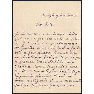 cca 1910 Zita magyar és cseh királyné, osztrák császárné, született Zita Bourbon-parmai hercegnő (1892-1989...