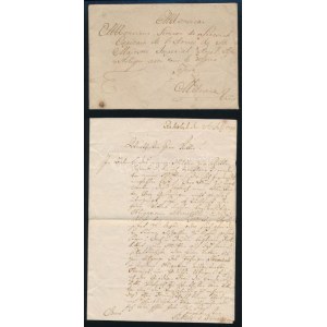 1799 Rakolub (Vágrákó/Rakoluby), Bánóczy Miklós német nyelvű levele Sirchich Simon kapitányhoz Melesicz-re (Melcsic...