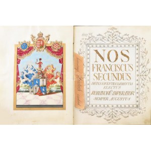 VÉDETT / NO EXPORT! 1802 Címereslevél - Armalis (harsányi) Hudich János harsányi postamester...