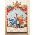 VÉDETT / NO EXPORT! 1802 Címereslevél - Armalis (harsányi) Hudich János harsányi postamester...