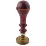 cca 1946-1947, Magyar Honvédelmi Miniszterium Házipénztára címeres pecsételő, m: 12 cm