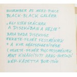 cca 1990-2005 Bada Dada (Bada Tibor, 1963-2006) képzőművész, zenész kéziratai, rajzai, plakáttervei, dokumentumok...