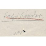 Sajó Sándor (1868-1933) irredenta költő, akadémikus A magyar sors c. versének aláírt autográf vers kézirata...
