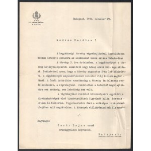 1938 gróf Teleki Mihály (1896-1991...