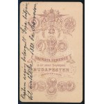 cca 1875-1880 Blaha Lujza (1850-1926) színésznő egészalakos portréja, vizitkártya Kozmata Ferenc (1839-1902...
