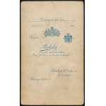 1901 Prielle Kornélia (1826-1906) színésznő dedikált fotója, keményhátú fotó Strelisky budapesti műterméből...