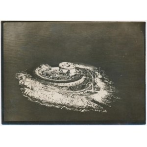 cca 1910 Rondoni-sziget, a Kotori-öböl (Bocche di Cattaro) bejáratánál. Eredeti korabeli légi felvétel...