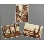 1917-1918 I. világháborús katonai fényképalbum 175 db fényképpel. Az album elején a szabadkai 6...